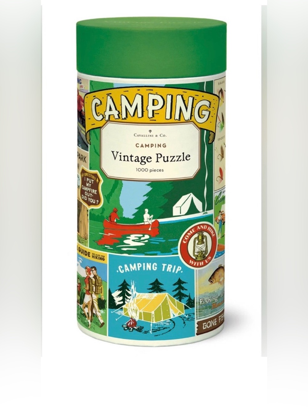 Cavallini & Co. - Vintage 1000 Piece Puzzle - Camping